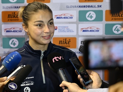 Na snímke slovenská reprezentantka v hádzanej žien Veronika Habánková