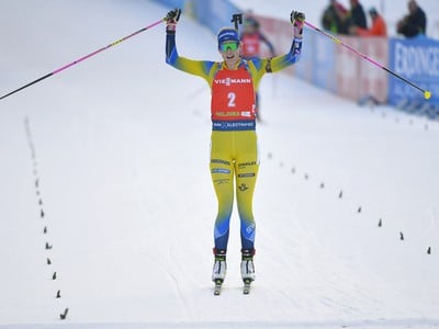 Na snímke švédska reprezentantka Hanna Öbergová