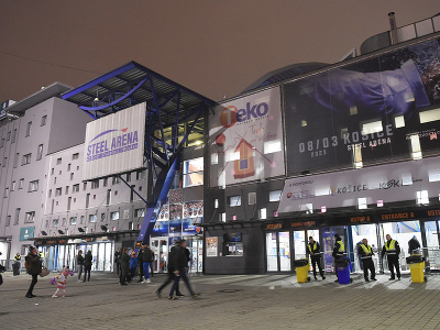 Na snímke Steel Aréna pred 17. kolom hokejovej Tipos extraligy HC Košice - HK Dukla Trenčín v Košiciach 16. novembra 2022.