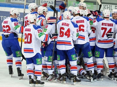Gólové oslavy hokejistov HC Lev Praha