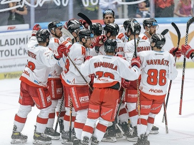 Hráči Olomouca oslavujú triumf