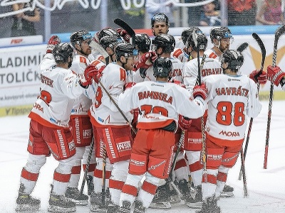 Hráči Olomouca oslavujú triumf