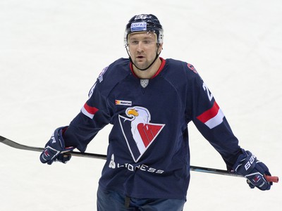 Na snímke nová posila útoku HC Slovan Bratislava Igor Musatov 
