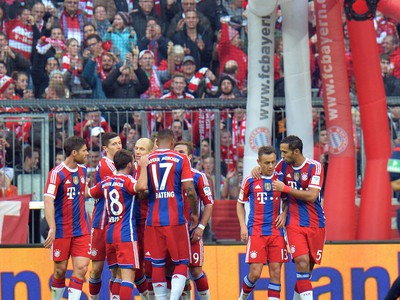 Gólové oslavy futbalistov Bayernu
