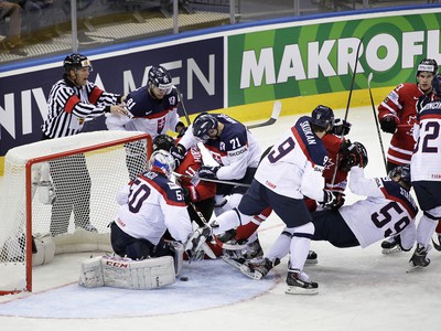 Zápas Slovensko - Kanada na majstrovstvách sveta v bieloruskom Minsku.