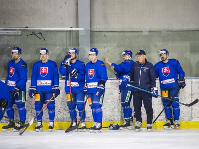 Tréning slovenskej hokejovej reprezentácie v rámci kempu pred MS 2023 