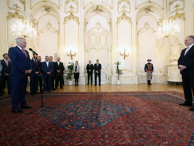 Hokejisti Banskej Bystrice prijali pozvanie u prezidenta Andreja Kisku
