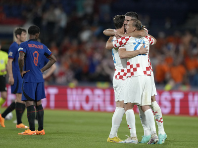 Chorváti oslavujú postup do finále Ligy národov, Holandsku ostali len oči pre plač