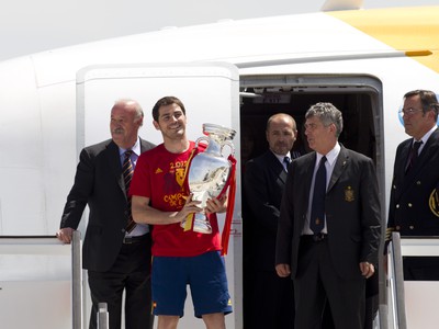 Iker Casillas a Vicente del Bosque