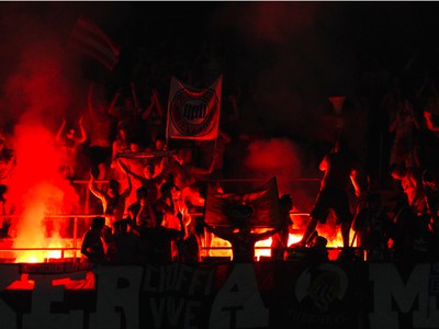 Pyro v podaní fanúšikov Bayernu