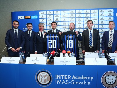Tlačová konferencia pri príležitosti otvorenia akadémie Interu Milána na Slovensku