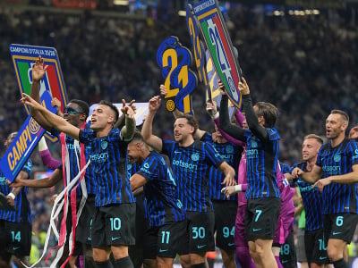 Majstrovské oslavy futbalistov milánskeho