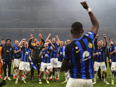 Majstrovské oslavy futbalistov Interu Milána
