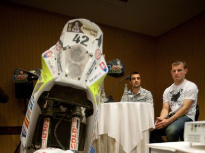 Jazdci Ivan Jakeš a Štefan Svitko