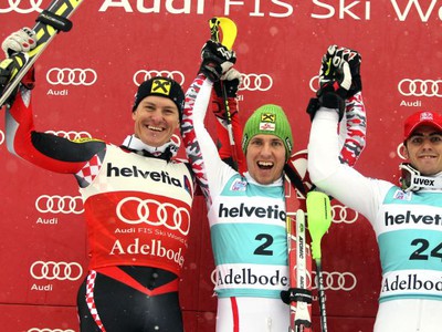 Ivica Kostelič, Marcel Hirscher a Stefano Gross