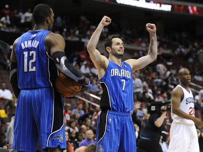  J.J. Redick oslavuje víťazstvo Orlanda