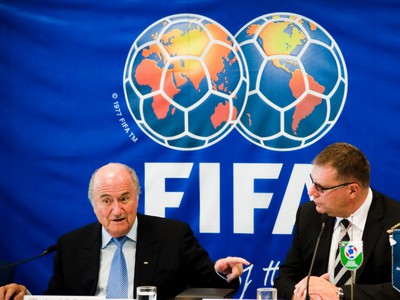  Ján Kováčik a Sepp Blatter