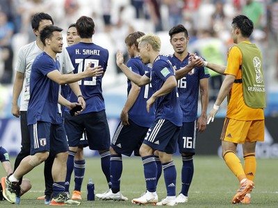 Postupové oslavy futbalistov Japonska