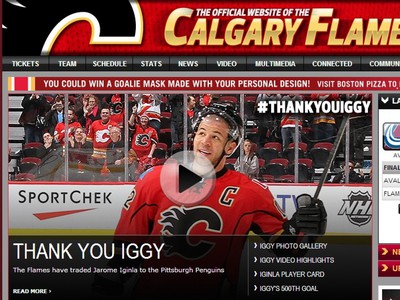 Oficiálna stránka Calgary ďakuje