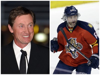 Wayne Gretzky a Jaromír Jágr