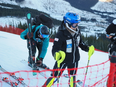 Martina Dubovská pred štartom slalomu v Jasnej