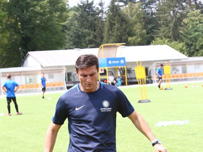 Javier Zanetti počas oficiálneho otvorenia akadémie Interu Miláno v Stupave