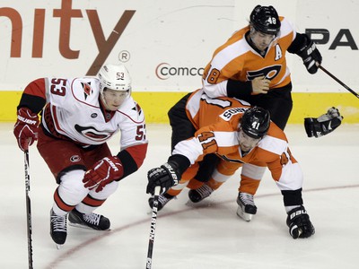 Jeff Skinner, Andrej Meszároš a Danny Briere