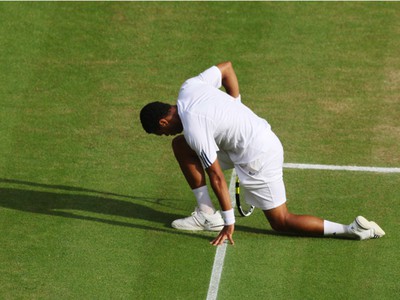 Smutný Jo-Wilfried Tsonga