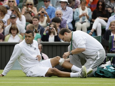Jo-Wilfried Tsonga skrečoval zápas