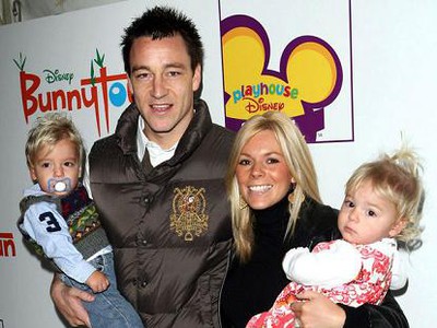 John Terry so svojou rodinou