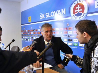 Tréner Slovana Jozef Chovanec