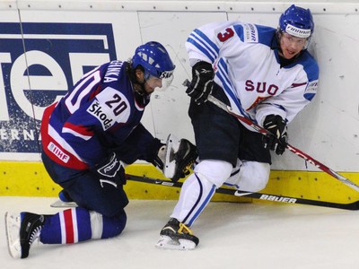 Juraj Štefanka a Petteri Nummelin počas MS 2009