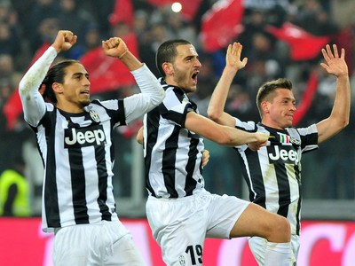 Oslava hráčov Juventusu