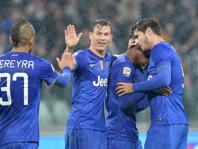 Gólové oslavy futbalistov Juventusu