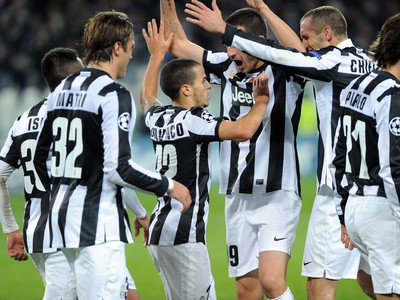 Radosť futbalistov Juventusu Turín