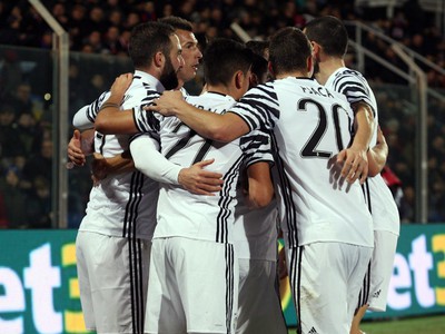 Radosť hráčov Juventusu 