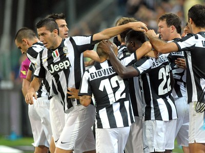 Gólové oslavy futbalistov Juventusu