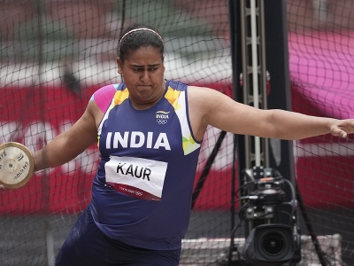 Indická atlétka Kamalpreet Kaurová