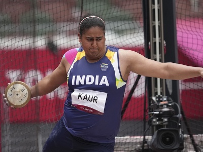 Indická atlétka Kamalpreet Kaurová