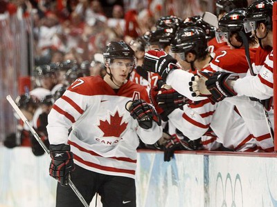 Kanadskí hokejisti sa radujú