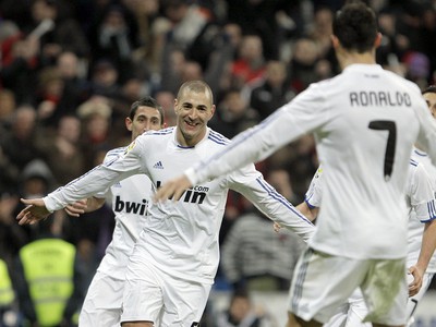 Karim Benzema oslavuje svoj