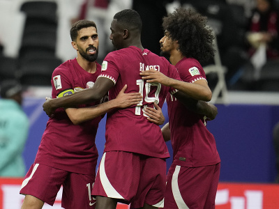 Gólové oslavy futbalistov Kataru