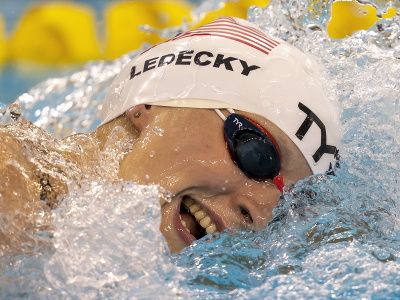 Americká plavecká hviezda Katie Ledecká