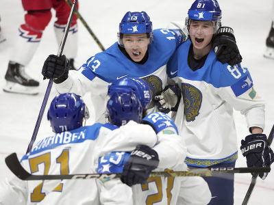 Gólová radosť hokejistov Kazachstanu