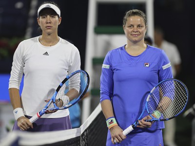 Garbine Muguruzová Blancová a Kim Clijstersová
