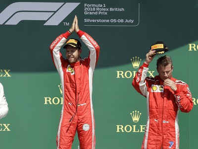 Lewis Hamilton, Sebastian Vettel a Kimi Räikkönen