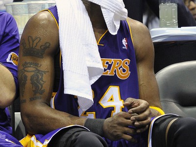Frustrovaný Kobe Bryant 