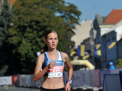 Víťazka polmaratónu žien Veronika Zrastáková zo Slovenska