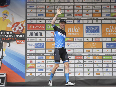 Na snímke holandský cyklista Jasper Heast, víťaz  záverečnej 4. etapy na 66. ročníku cyklistických pretekov Okolo Slovenska, ktorá merala 182,1 km a viedla z Levoče do Košíc