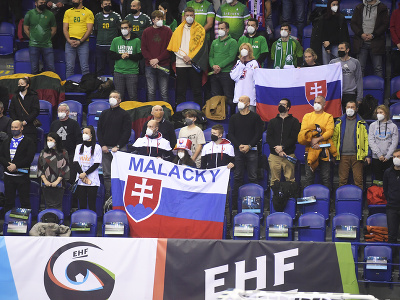 Slovenskí fanúšikovia na tribúnach pred súbojom s Ruskom
